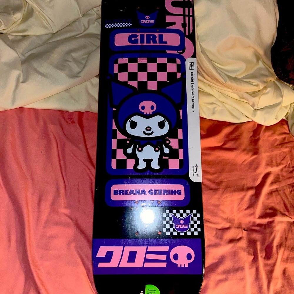 KUROMI SANRIO X GIRL SKATE DECK TOKYO SPEED BREANA GEERING